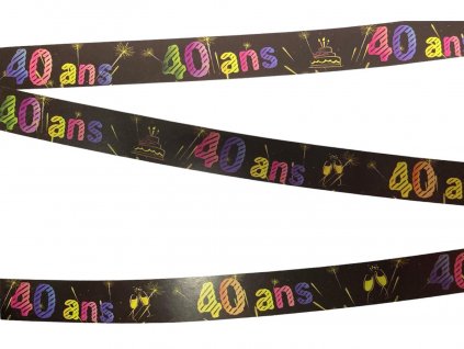 40 let narozeninová dekorace - dlouhý banner