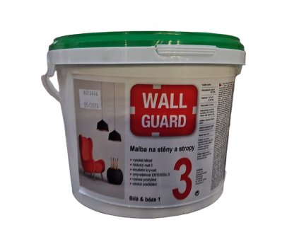 WallGuard malba na stěny a stropy 3l bílá báze1