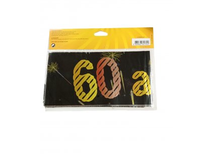 60 let narozeninová dekorace - dlouhý banner 3,60m