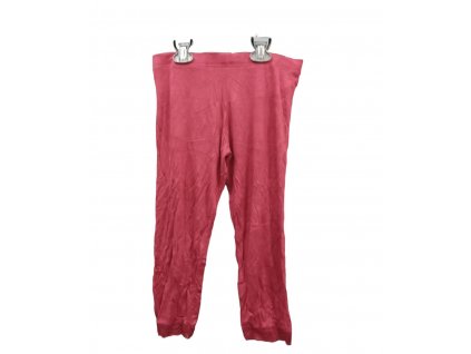 Dámské 3/4 legíny s krajkou bershka, RŮŽOVÉ
