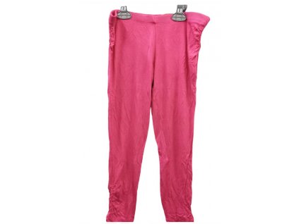 Dámské 3/4 legíny s nabíráním bershka- růžové