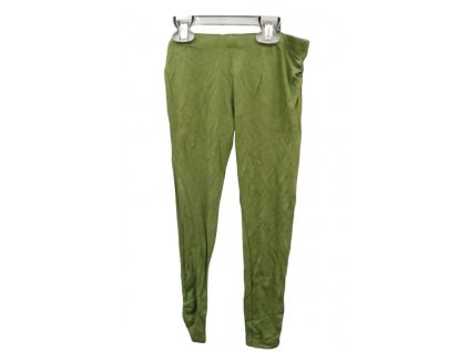 Dámské 3/4 legíny s krajkou bershka-zelené