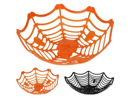 HALLOWEENSKÝ KOŠÍK SPIDER 27CM - náhodný výběr