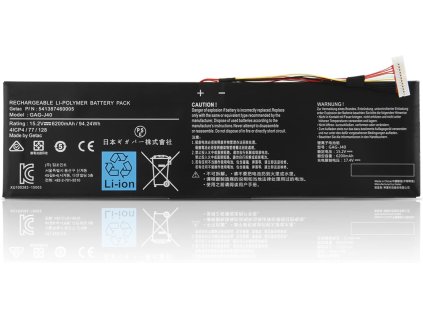 GAG-J40 Laptop baterie pro Gigabyte Aero 15 14-K8 14-K7 14-P64WV6 X8 X9-7DE4410P YB-8DE1430SH YC-9DE5760SP 15X V8-BK4 V8-CF2 15P WB 15S OLED 17 XA 17X WB 17X YB Aorus X7 V6 V7 15G 17G XB XC XD 15W