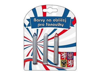 Barvy na obličej ČR 3 tužky