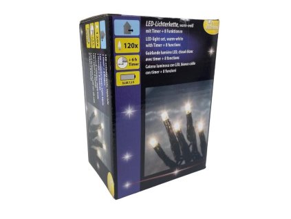 LED kerstverlichting voor buiten met 120 lampjes en timerfunctie – warmwit
