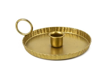 Homebound by Kolony – Kaarsenstandaard – 4,5/1,5×15,5×13cm – goud