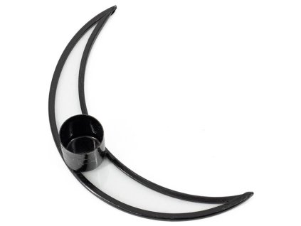 Homebound by Kolony – Kaarsenstandaard – Maan – 3×14×2,5×8,5cm – zwart