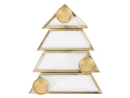 Homebound by Kolony – Kaarsenstandaard – Boom – 3×13×11×2,5cm – goud