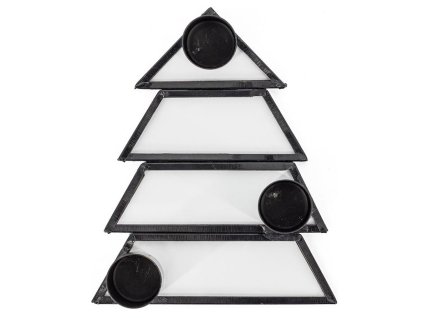 Homebound by Kolony – Kaarsenstandaard – boom – 3×13×11×2,5cm – zwart