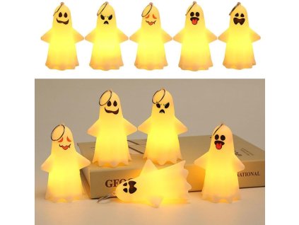 LED PŘÍVĚSEK DUCH 10X5,5CM PLAST.MIX