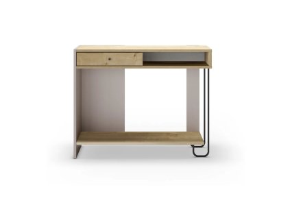 Konzolový stolek s deskou v dubovém dekoru 35x100 cm Saturne – Marckeric