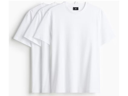 PÁNSKÉ TRIČKO- bílé 3KS