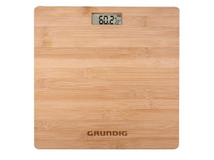 Digitální osobní váha Grundig z bambusu