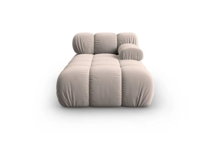 Modul pohovky BellisPravý roh, sametový, světle hnědý