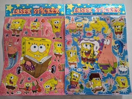 Samolepky SpongeBob - 17 ks
