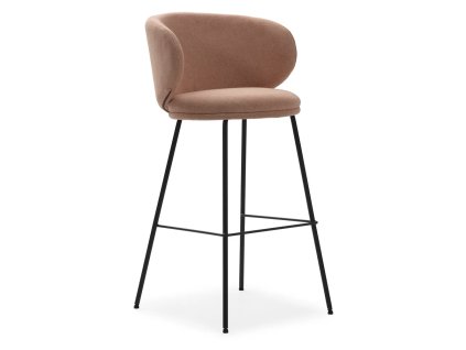 Barové židle v sadě Rush2 ks, světle růžové, výška sedáku 65 cm