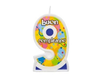Świeca Numeryczna Jumbo N.9 10,5 cm