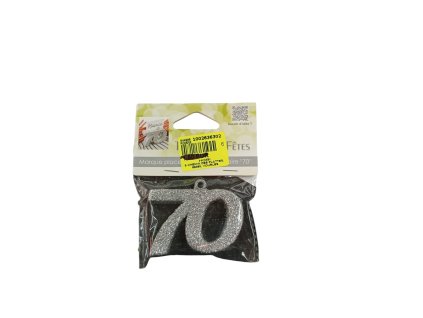 Narozeninová třpitivá čislice -  70 let