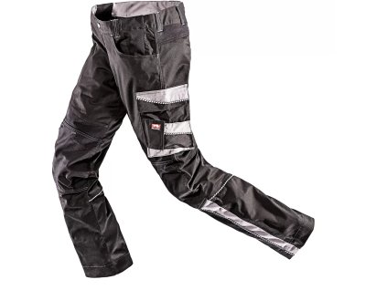 Pánské pracovní kalhoty  - šedá/černá