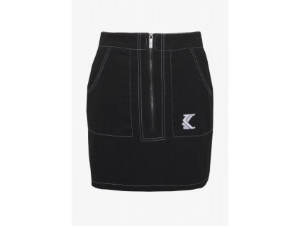 falda chica vaquera karl kani kk denim black