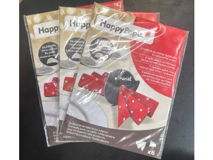 HappyPaper - 6 opakovaně použitelných stojánků na ubrousky