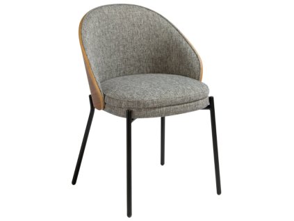 Šedá čalouněná jídelní židle Angel Cerdá