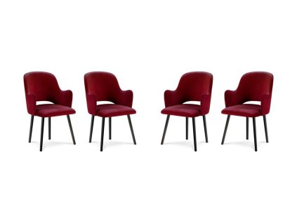 Sada 4 židlí Laelia Red