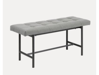Lavice JORY 100 x 37 x 46,5 cm - světle šedá
