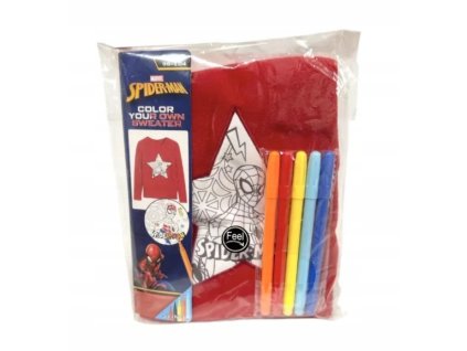 Vybarvěte si vlastní tričko s fixami na tkaniny Spiderman