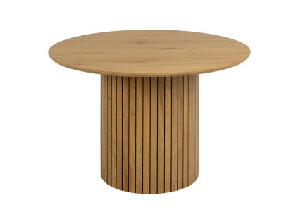 Jídelní stůl YaleS deskou v dubovém dekoru, kulatý, ø 120 cm