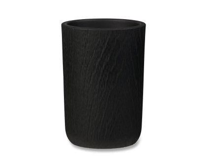 Blokker tandenborstelbeker Luna – zwart – Ø 7,5×10,3cm