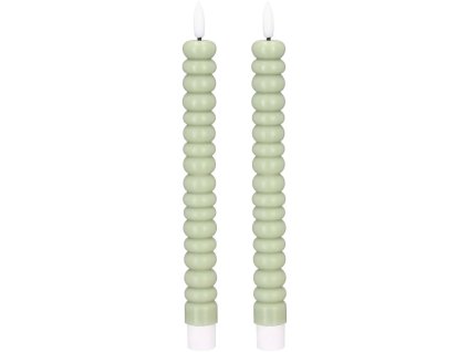 Blokker LED Dinerkaars Gedraaid – 2 stuks – Licht Groen