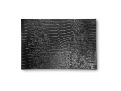 Blokker placemat Croco – zwart – 30 x 45cm  (verlaagde besteleenheid)