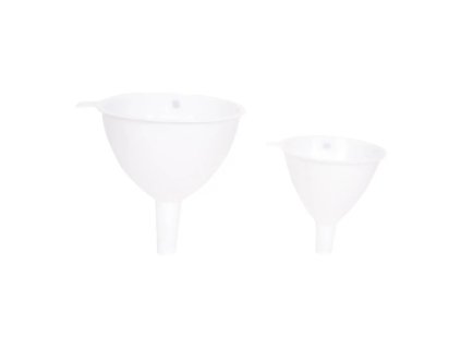 Blokker trechterset – transparant wit – set van 2