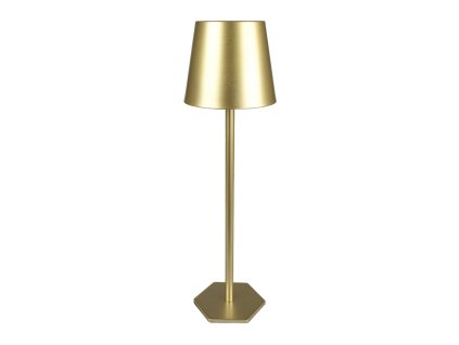 Blokker tafellamp Milaan – 36,5cm – 3 lichtstanden met dimfunctie – goud