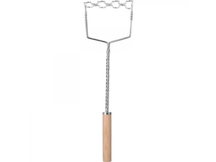 Blokker aardappelstamper – 36,5×11×9,5cm – hout RVS (verlaagde besteleenheid)