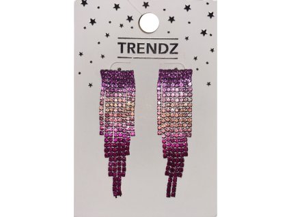 Visací kamínkové naušnice - Trendz