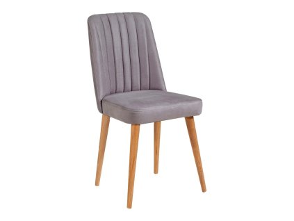 Jídelní židle Stormi Sandalye sametová, šedá