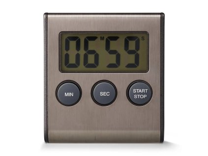 Blokker digitale kookwekker – RVS – 6,5×7x1,7cm (verlaagde besteleenheid)