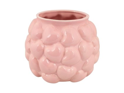 Blokker bloempot Hartjes – Ø 20,5 x 16,5cm – roze
