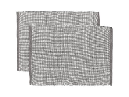 Blokker Placemat Como – 30×45 cm – 2 stuks – Grijs (verlaagde besteleenheid)