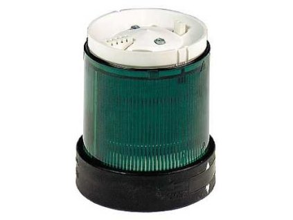 XVBC5M3 O 70mm světelné návěští, zábleskové světlo, zelená, IP65, 230 V, Schneider Electric