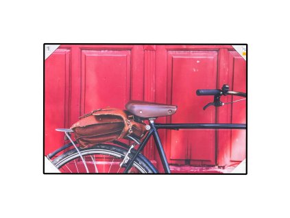 Obraz na plátně 'Kolo opřené o zeď' - 70 x 110 cm