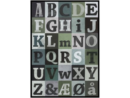 Obraz v rámu 'Abeceda' - 73 x 103 cm