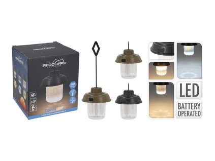 svítilna kempingová 10,5x10,5cm 3,7V, USB nabíjecí, 3 režimy