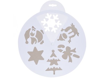 Vánoční šablona na umělý sníh