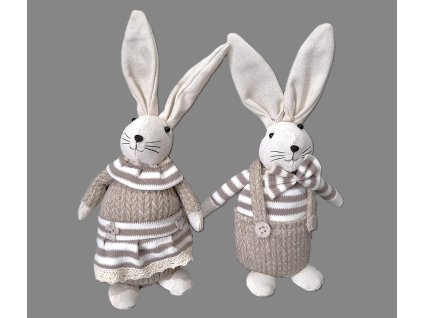 Zajíc látkový 2 druhy