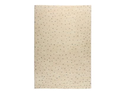 Koberec Dottie Black černý/krémový, 80 x 150 cm