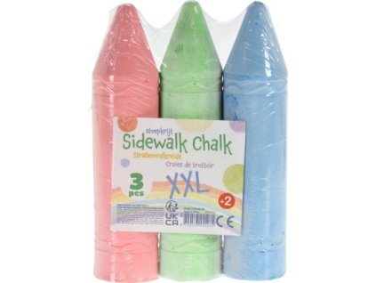 Koopman Barevné křídy extra velké různé barvy 3 ks